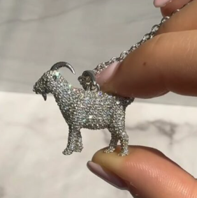 simone biles goat necklace